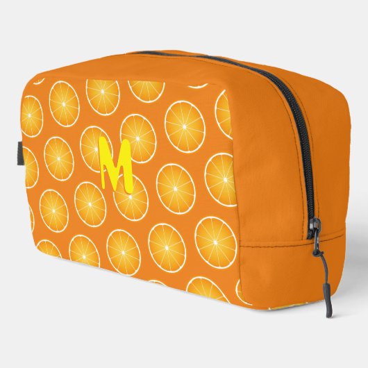 Koel Sappig Oranje geel fruitplakjes Monogram Toilettasje (Rechterhoek)