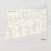 Koel schaakbord met noten en Bolts Briefkaart (Achterkant)