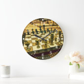 Koel schaakbord met noten en Bolts Grote Klok (Huis)