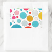 Koel schattige ballonnen van verschillende grootte rechthoekige sticker (Tas)