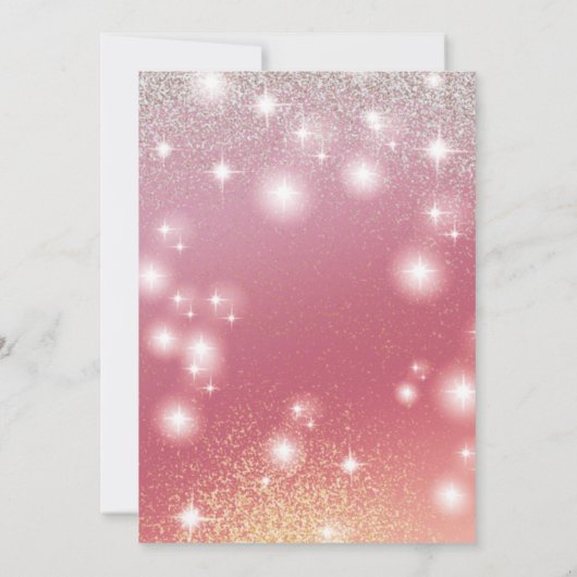 Koel Schattige Masquerade charmant glittery ombre Kaart (Achterkant)