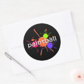 Koel schildpad ronde sticker (Envelop)