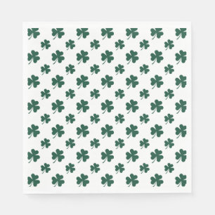 Koel shamrock tegelpatroon klaver  servet