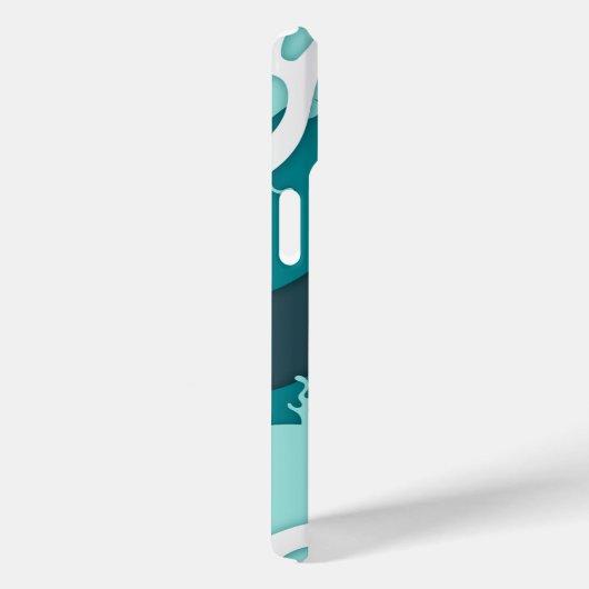 Koel Shark Abstract Art Monogram Case-Mate iPhone Case (Achterkant / Rechts)