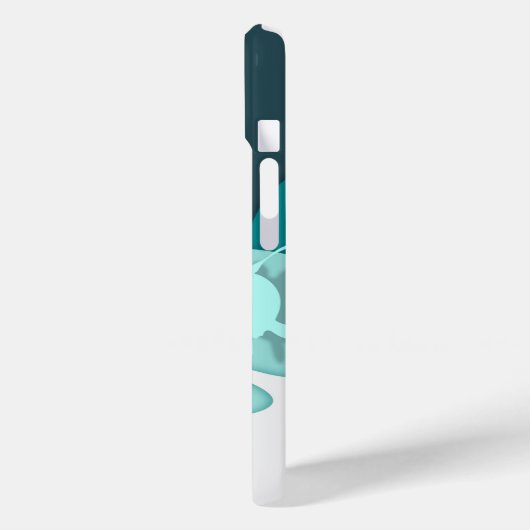 Koel Shark Abstract Art Monogram Case-Mate iPhone Case (Achterkant / Links)