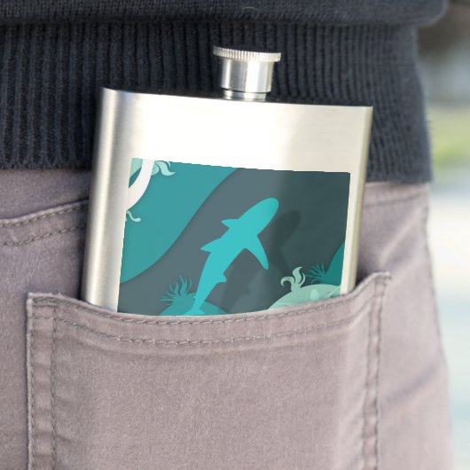 Koel Shark Abstract Art Monogram Flacon (Voorbeeld)