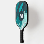 Koel Shark Abstract Art Monogram Pickleball Paddle (Links)