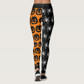Koel-Sinaasappel en-zwarte-luiers Leggings (Achterkant)