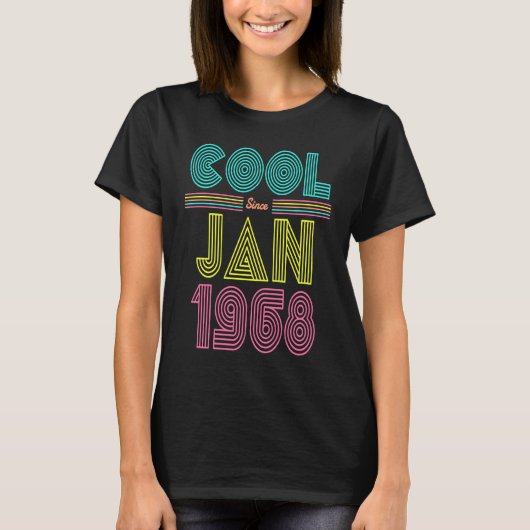 Koel sinds januari 1968 55e Mannen Wo T-shirt (Voorkant)