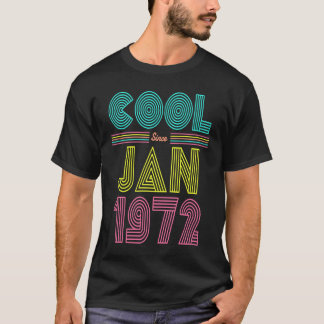 Koel sinds januari 1972 51e verjaardag van Mannen T-shirt