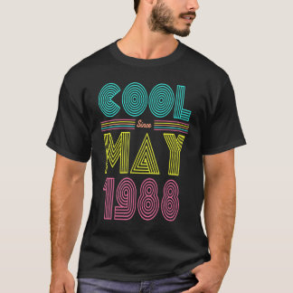 Koel sinds mei 1988 35e verjaardag Mannen Vrouwen T-shirt