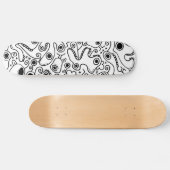 Koel skateboard met een gekke monsterfoto (Horizontaal)