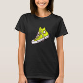 Koel Skateboarden Groene Sneakers Grafische Mode T-shirt (Voorkant)