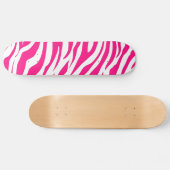 Koel skateboards for Girls Hot Pink Zebra Stripe (Horizontaal)