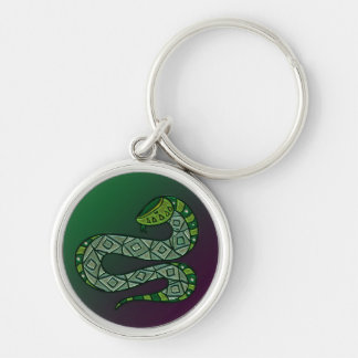 Koel slang gemetalliseerde tribale kunst sleutelhanger