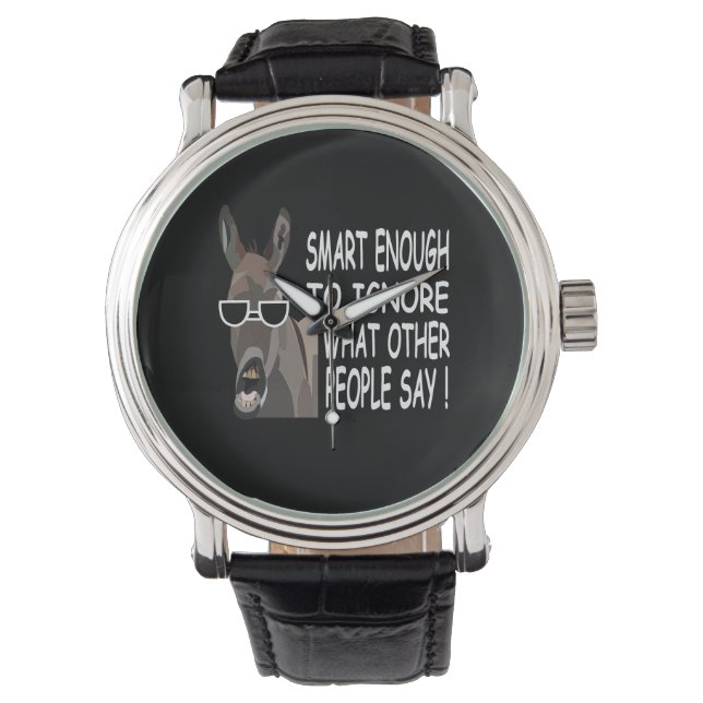Koel Slimme Ezel Horloge (Voorkant)