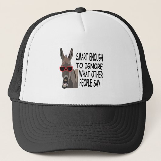 Koel Slimme Ezel Trucker Pet (Voorkant)