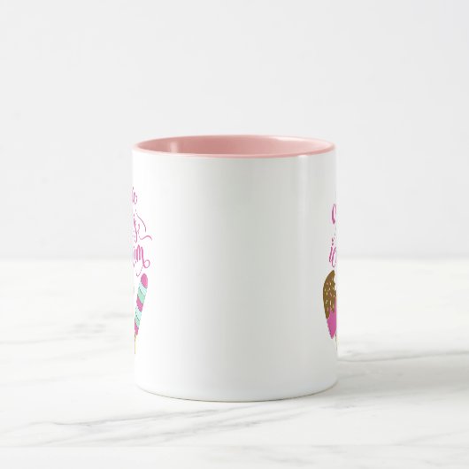 Koel slogan Alles wat je nodig hebt is ijskap Mok (Midden)