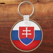 Koel Slowakije - vlaggenzegel Sleutelhanger (Voorkant)
