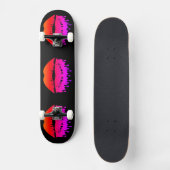 Koel smelt lips met aangepaste achtergrond persoonlijk skateboard (Voorkant)