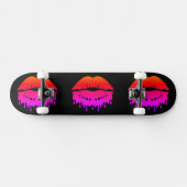 Koel smelt lips met aangepaste achtergrond persoonlijk skateboard (Horizontaal)