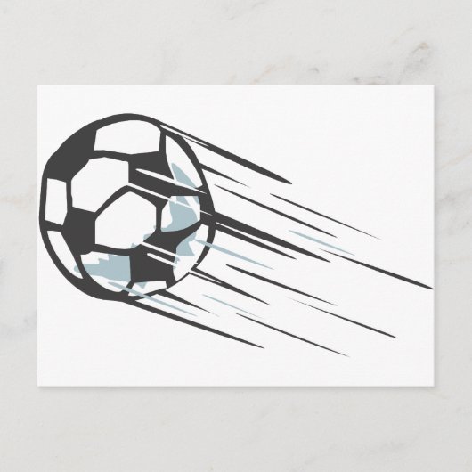 Koel snel snel Voetbal met het slepen Briefkaart (Voorkant)