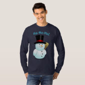Koel Snowman met zwarte smeltkop T-shirt (Voorkant volledig)