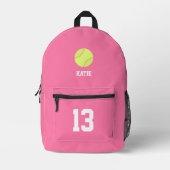 Koel Softball Gepersonaliseerd Bedrukte Rugzak (Voorkant)