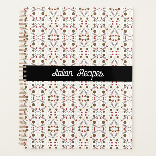 Koel Spaghetti Gehaktballen Patroon Planner (Voorkant)