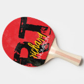 Koel Speler Monogram (naam & initialen) verweerd R Tafeltennisbatje (Zijkant)