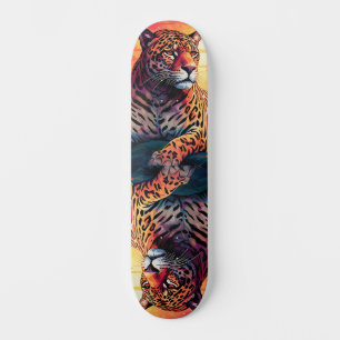 Koel spiegelbeeld Tropische Tijger Skateboard