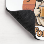 Koel spook met koffie Halloween muismat (Hoek)