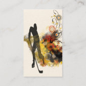 Koel sport Hockey Player Modern Professional Coach Visitekaartje (Achterkant)