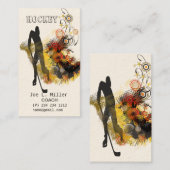 Koel sport Hockey Player Modern Professional Coach Visitekaartje (Voorkant / Achterkant)