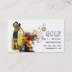 Koel sport Stedelijk Grunge Modern Golf Visitekaartje