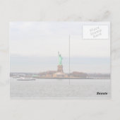 Koel Standbeeld van Vrijheid - NY New York Briefkaart (Achterkant)