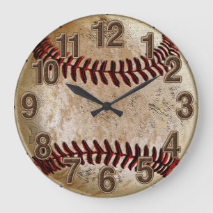 Koel Steen Kijk  Baseball Clock voor hem Grote Klok