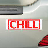 Koel Stempel Bumpersticker (Op auto)