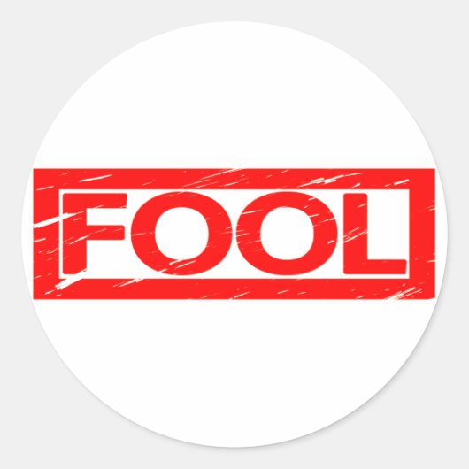 Koel Stempel Ronde Sticker (Voorkant)