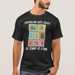 Koel stempel voor mannen Papa Stempel Postal Pos v T-shirt