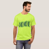 Koel, strak ontwerp van het lettertype. t-shirt (Voorkant volledig)