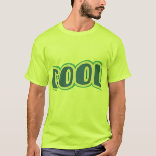Koel, strak ontwerp van het lettertype. t-shirt