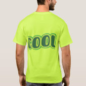 Koel, strak ontwerp van het lettertype. t-shirt (Achterkant)