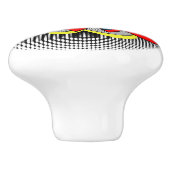 Koel  striptekenstijl Pop, BAM! Keramische Knop (Zijkant)