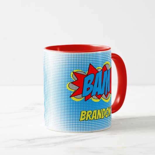 Koel  striptekenstijl Pop, BAM! Mok (Voorkant rechts)