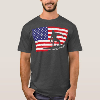 Koel surfen voor mannen 4 juli Amerikaanse Fl T-shirt