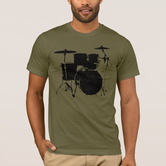 Koel T-shirt voor een Drummer (Voorkant)