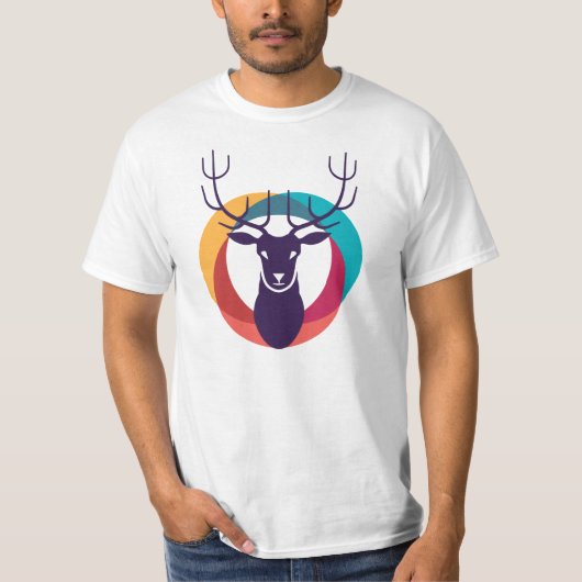 Koel T Shirten | Hipster | Deer T-shirt (Voorkant)