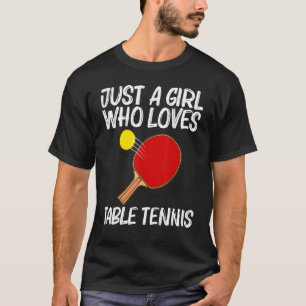 Koel tafeltenis voor meisjes Kinder pingpong sport T-shirt