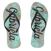 Koel Teenslippers met Jouw naam (Voetbed)